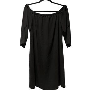 Charles Henry Off Shoulder Dress with Ties Black Women’s Size Large. NWT!‎